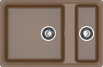 GRANFEST Мойка композит LEVEL , GF-LV-760K , 1,5-чаши 760*500, терракот  GRANFEST Мойка композит LEVEL , GF-LV-760K , 1,5-чаши 760*500, терракот
