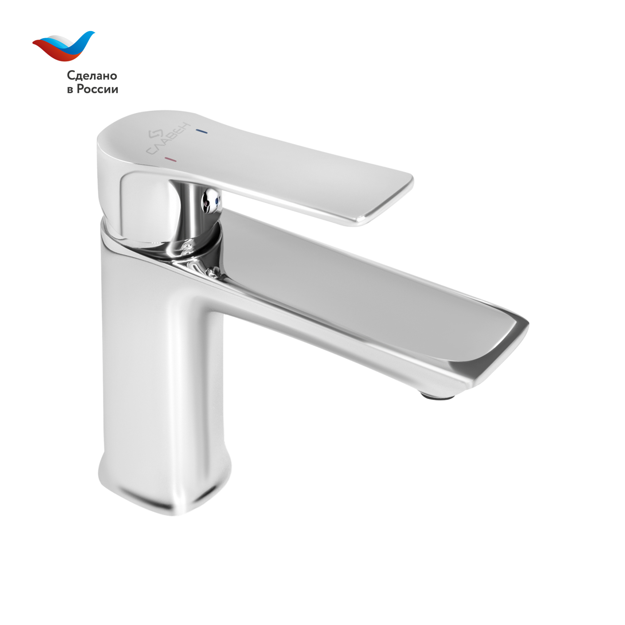 Смеситель для раковины СЛАВЕН Коттедж СЛ-ОД-Н11 с литым изливом, хром