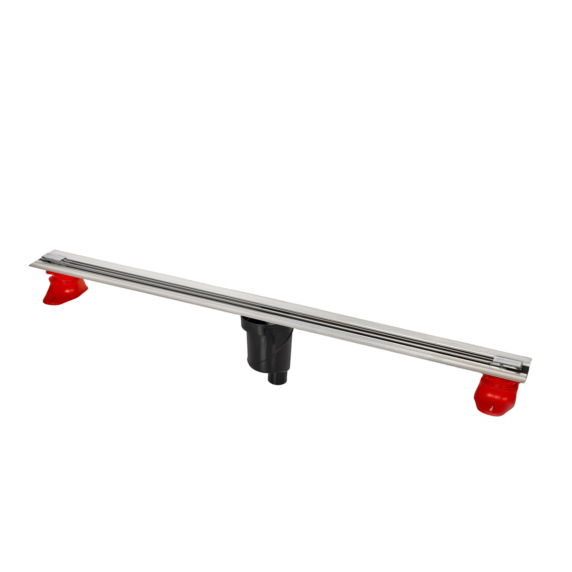 Желоб водосток SUPER Slim 1000, хром глянец, S-сифон D50/105 H50 вертикальный, BERGES Желоб водосток SUPER Slim 1000, хром глянец, S-сифон D50/105 H50 вертикальный, BERGES