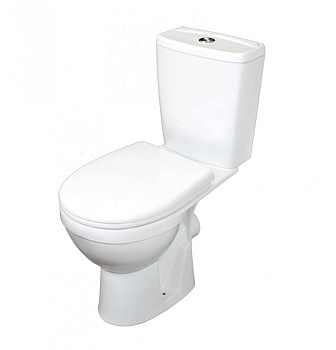 РИО Унитаз-компакт горизонт. вып., 2-х реж. ар-а "Уклад", сид. полип. "Уклад", белый ROSA РИО Унитаз-компакт горизонт. вып., 2-х реж. ар-а "Уклад", сид. полип. "Уклад", белый ROSA