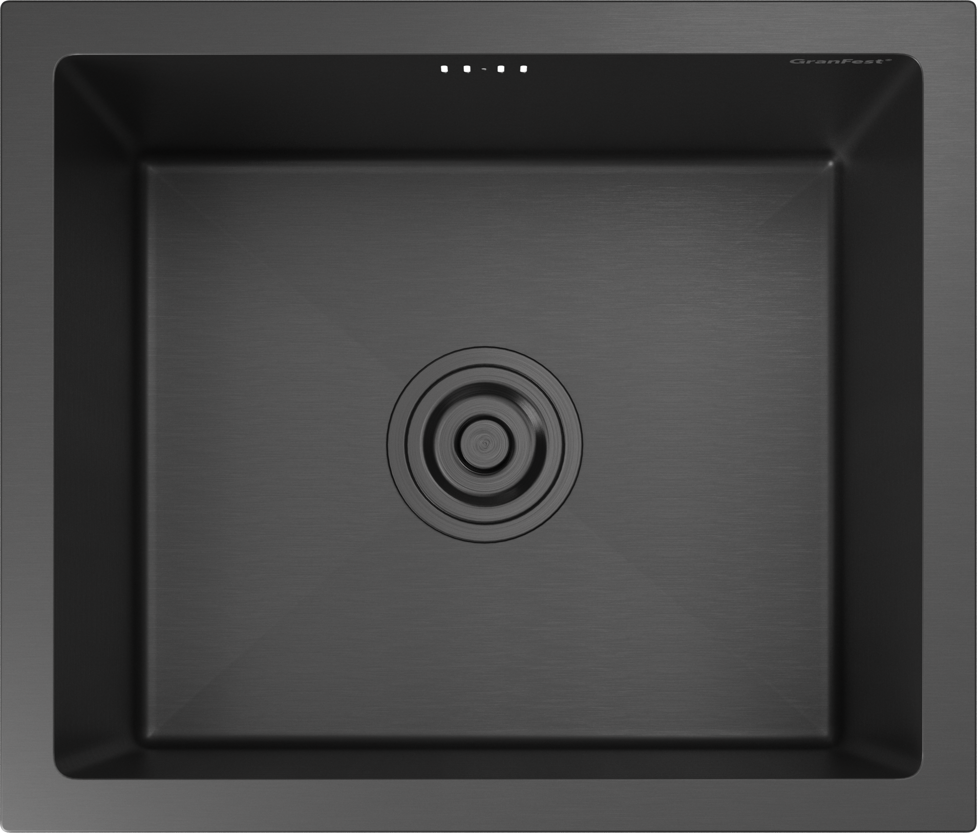 GranFest METAL (4538) Мойка нерж.1 чаша 450*380*215 мм, графит GranFest METAL (4538) Мойка нерж.1 чаша 450*380*215 мм, графит