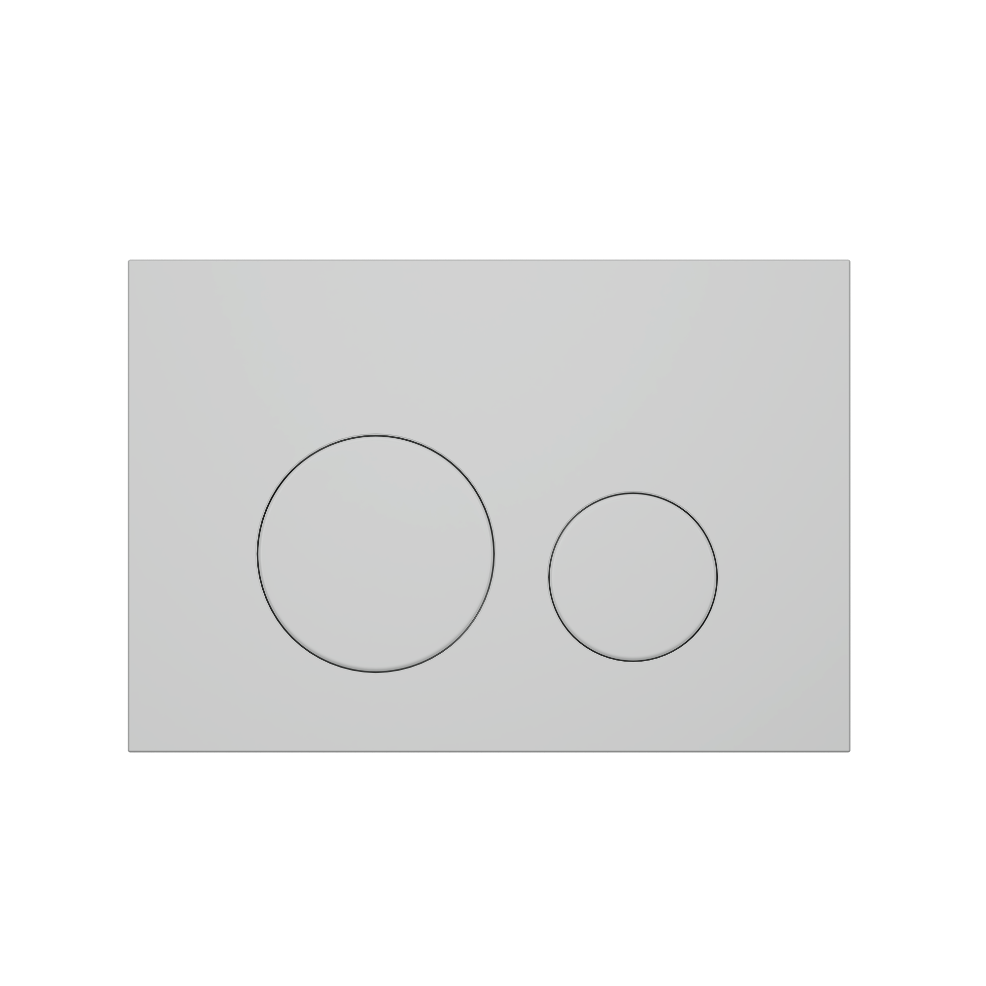 Клавиша смыва для скрытой инсталляции унитаза, АНИ Пласт, круглая, матовая белая, WP1300