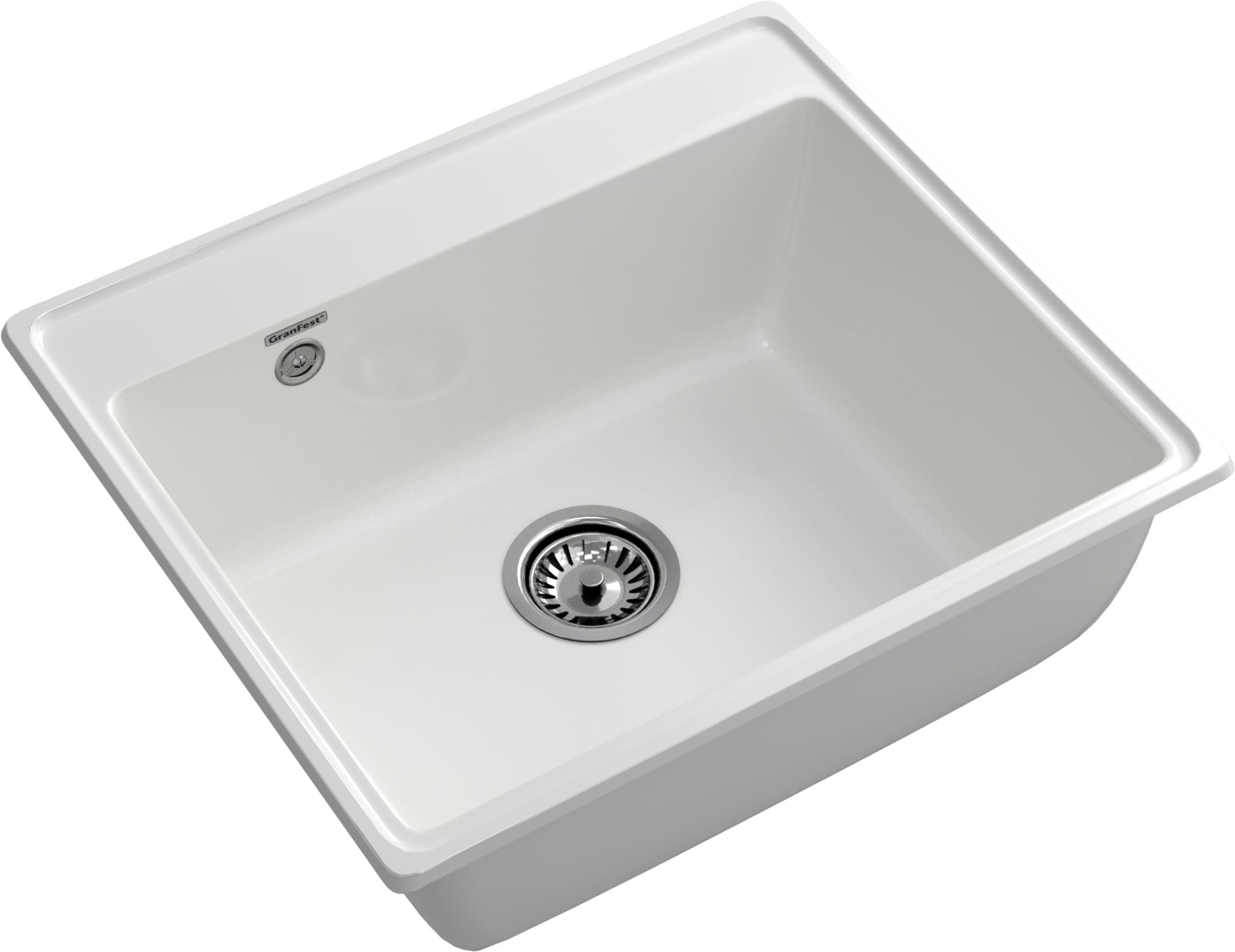 GRANFEST Мойка композит VERTEX, GF-V-580, чаша 580*500, иней GRANFEST Мойка композит VERTEX, GF-V-580, чаша 580*500, иней
