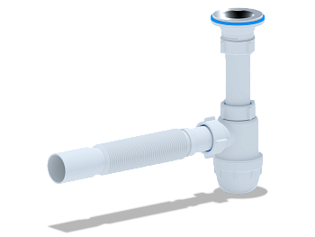 Сифон Ани 1 1/4"* 32 "Юнг" с с гибкой трубой 32*40, ANI PLAST Сифон Ани 1 1/4"* 32 "Юнг" с с гибкой трубой 32*40, ANI PLAST