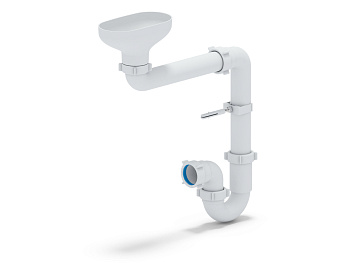 Сифон АНИ Пласт DR5000 1 1/2 дюйма 40 смещенный с разрывом струи