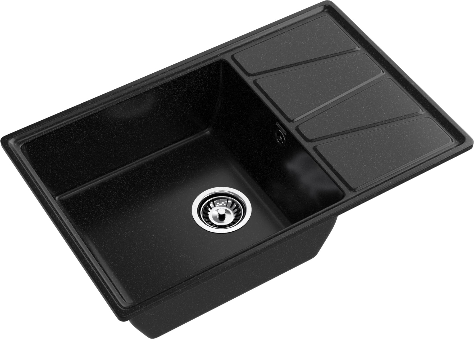 GRANFEST Мойка композит VERTEX, GF-V-780L, чаш+кр 780*500, черный GRANFEST Мойка композит VERTEX, GF-V-780L, чаш+кр 780*500, черный