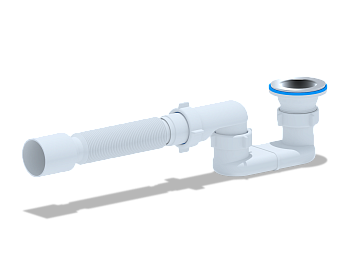 ANI Сифон для душевого поддона 1 1/2"*40мм. с гибкой трубой 40х50мм., ANI PLAST ANI Сифон для душевого поддона 1 1/2"*40мм. с гибкой трубой 40х50мм., ANI PLAST