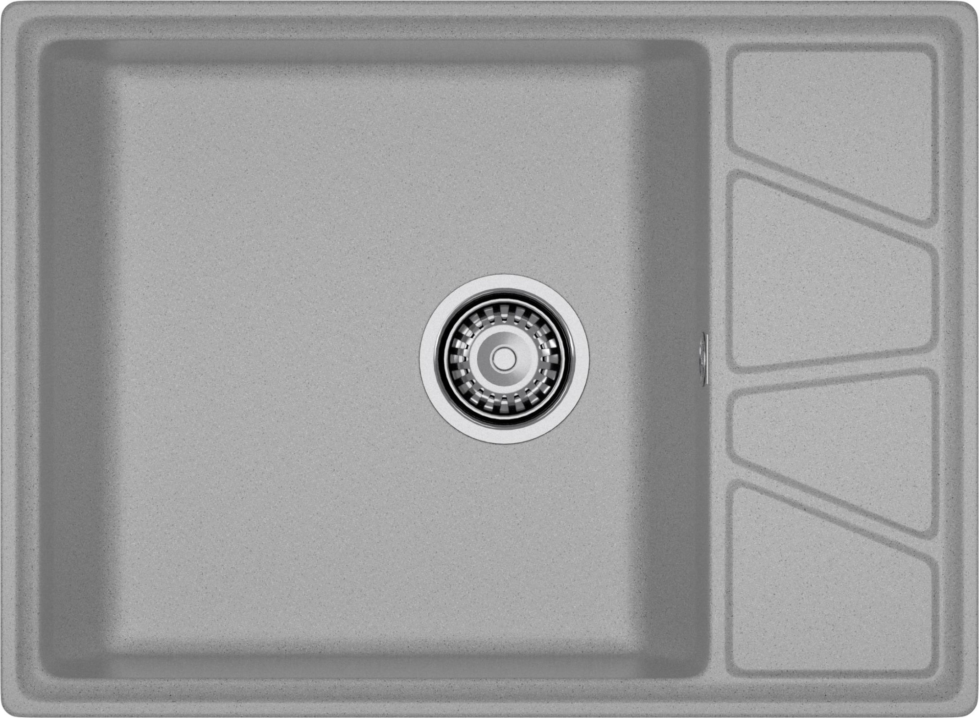 GRANFEST Мойка композит VERTEX, GF-V-680L, чаш+кр 680*500, серый GRANFEST Мойка композит VERTEX, GF-V-680L, чаш+кр 680*500, серый