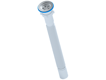 Сифон гофрированный удлинённый1 1/2"*40, ANI PLAST