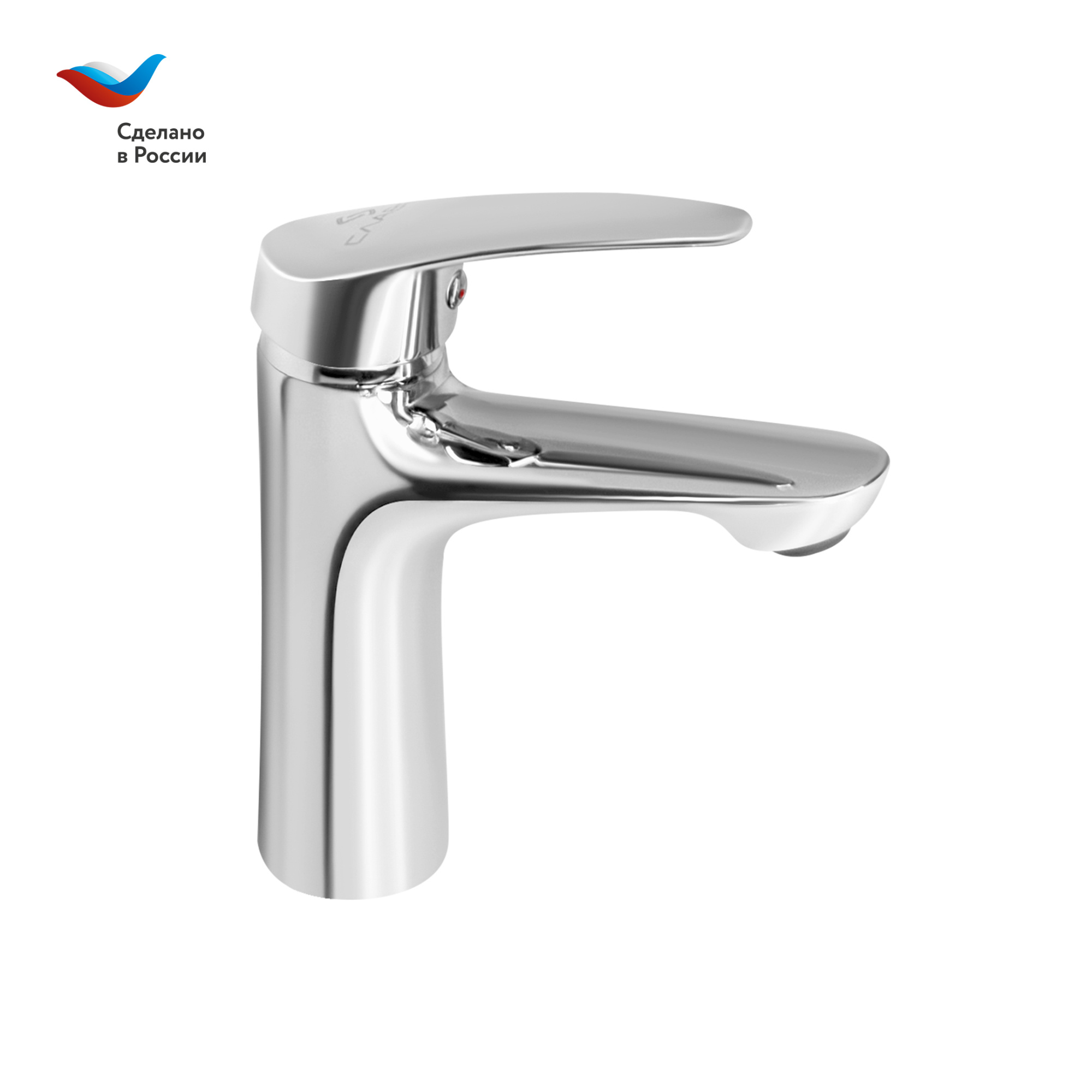 Смеситель для раковины СЛАВЕН Дача СЛ-ОД-В11 с литым изливом, хром