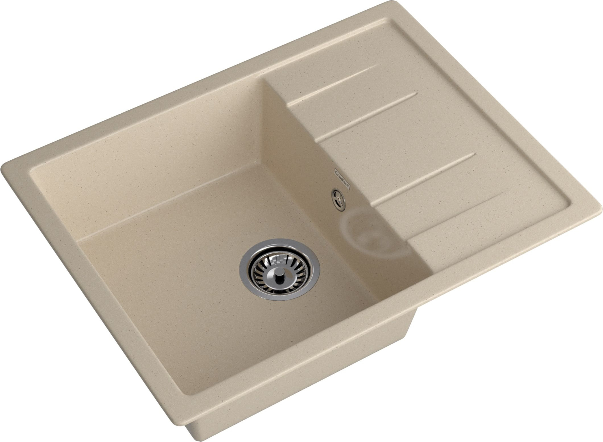 GRANFEST Мойка композит QUADRO GF-Q--650L чаша с крылом  650*500мм, кашемир GRANFEST Мойка композит QUADRO GF-Q--650L чаша с крылом  650*500мм, кашемир
