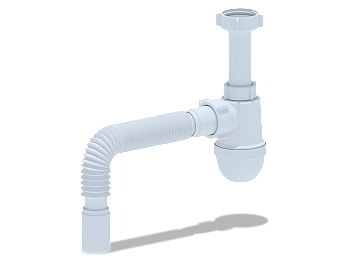 Сифон Ани 1 1/2"* 40без выпуска  с г/тр.40х40, ANI PLAST Сифон Ани 1 1/2"* 40без выпуска  с г/тр.40х40, ANI PLAST