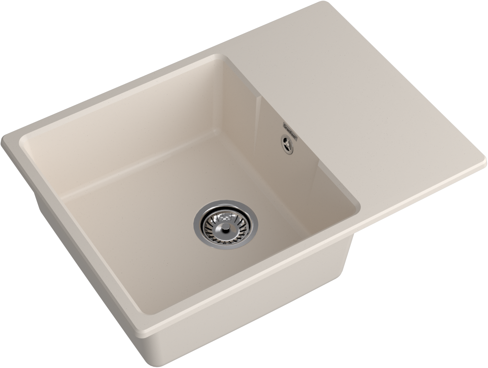 GRANFEST Мойка URBAN 668L  1-чаша+крыло 680*490мм белый арт.GF-UR- GRANFEST Мойка URBAN 668L  1-чаша+крыло 680*490мм белый арт.GF-UR-