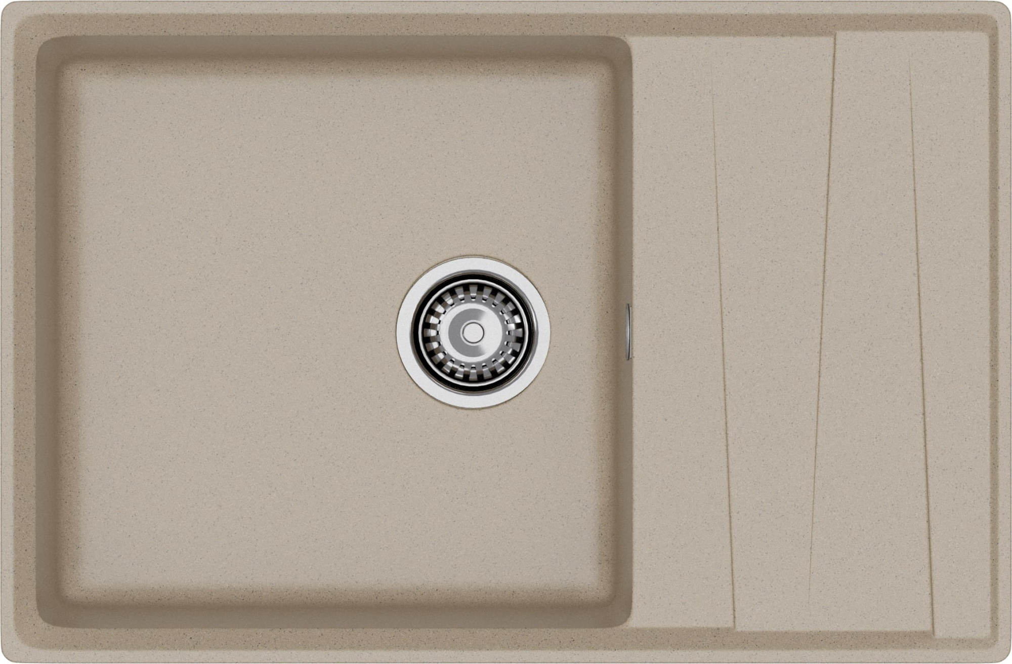 GRANFEST Мойка композит LEVEL, GF-LV-760L, чаш+кр 760*500, песочный GRANFEST Мойка композит LEVEL, GF-LV-760L, чаш+кр 760*500, песочный