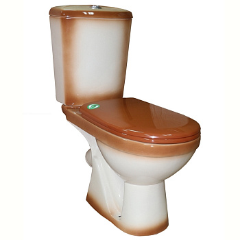 КОМФОРТ Унитаз-компакт (КОМФОРТ+) с арматурой, сиденьем, креплением, коричневый ROSA КОМФОРТ Унитаз-компакт (КОМФОРТ+) с арматурой, сиденьем, креплением, коричневый ROSA