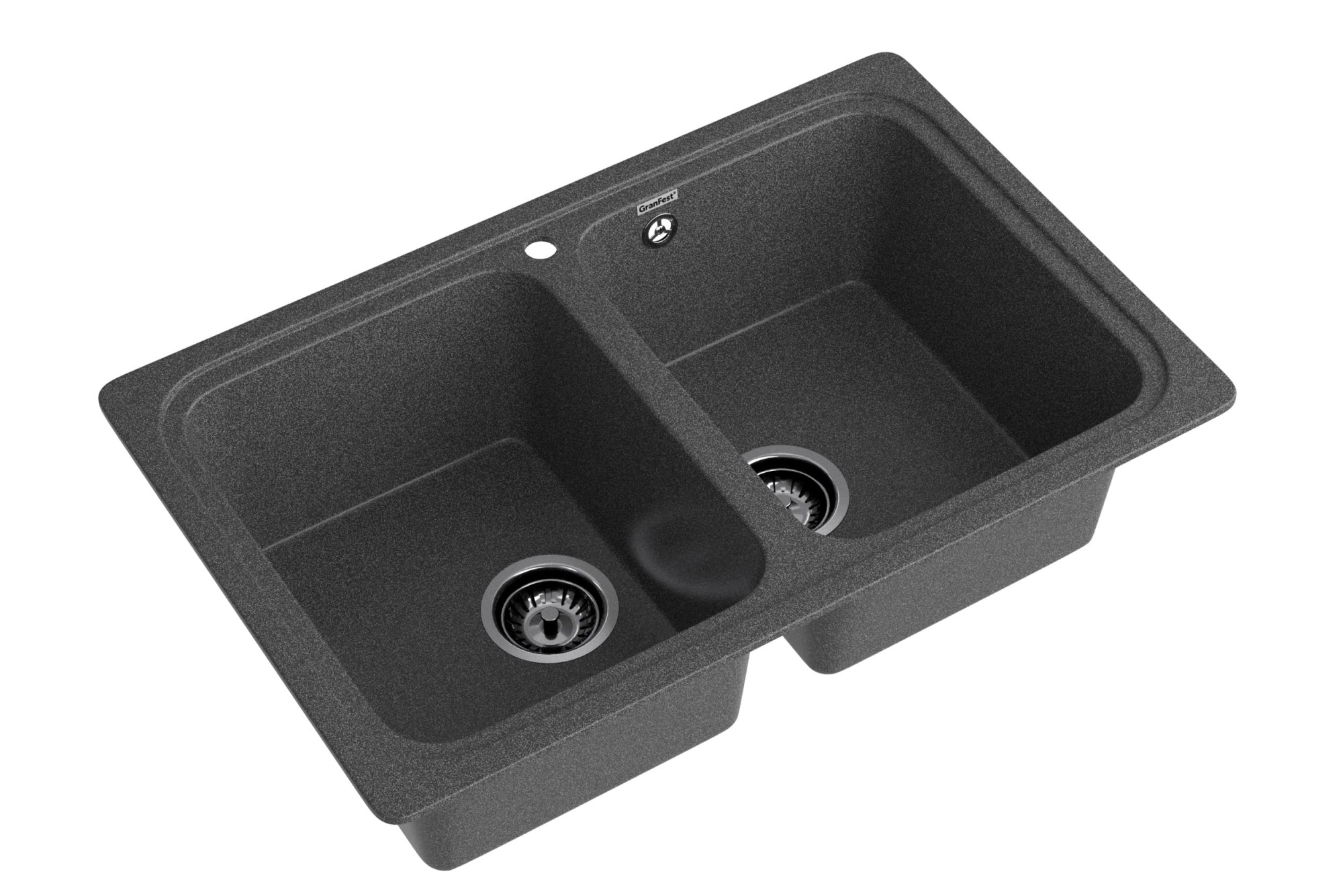 GRANFEST Мойка композит STANDART GF-S--780K  2 чаши 780*510 мм графит арт.GF- GRANFEST Мойка композит STANDART GF-S--780K  2 чаши 780*510 мм графит арт.GF-