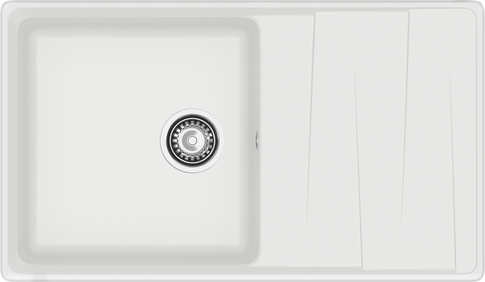 GRANFEST Мойка композит LEVEL, GF-LV-860L, чаш+кр 860*500, иней