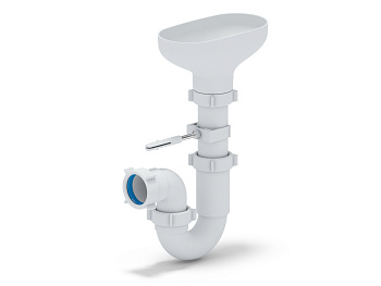 ANI Сифон 1 1/2"*40 прямоточный, с разрывом струи, ANI PLAST