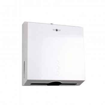 Диспенсер для бумажных полотенец Nofer из  стали белый   Диспенсер для бумажных полотенец Nofer из  стали белый