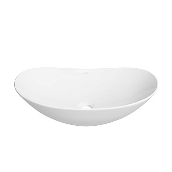 Накладная раковина для ванной комнаты Wellsee Carefree Dove 332903000: овальная раковина, ширина умы