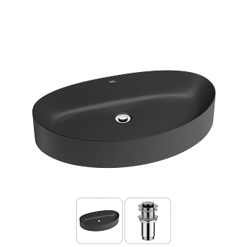 Накладная раковина для ванной комнаты Wellsee Belle Spa 2.0 20212621R в наборе 2 в 1: раковина матов