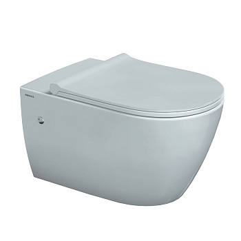 Унитаз подвесной MASCON Rimless, сиденье дюропласт Toma Slim SO, микролифт, быстросъем, белый, BERGE Унитаз подвесной MASCON Rimless, сиденье дюропласт Toma Slim SO, микролифт, быстросъем, белый, BERGE