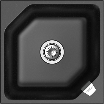 RIVELATO Мойка LOCUS 50  1-чаш 500*500 nero арт. RIVELATO Мойка LOCUS 50  1-чаш 500*500 nero арт.