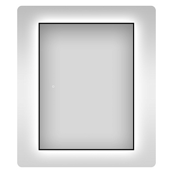 Прямоугольное зеркало с фоновой LED-подсветкой, 80*100 / 100*80 см