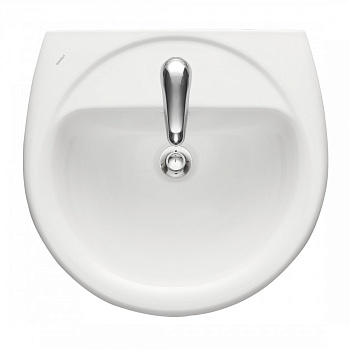Умывальник "Соната" 54 см. с отв., с переливом (хром. кольцо) 1 сорт SANTERI Умывальник "Соната" 54 см. с отв., с переливом (хром. кольцо) 1 сорт SANTERI