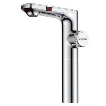 Смеситель для раковины MORANS сенсорный высокий, хром глянцевый, BERGES