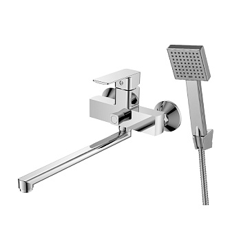 DR20 Смеситель для ванны, пов.излив 272мм, р/ОД, хром, DR, DR20043