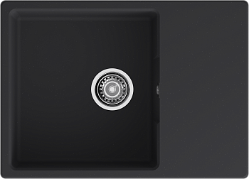 GRANFEST Мойка URBAN 668L  1-чаша+крыло 680*490мм черный арт.GF-UR- GRANFEST Мойка URBAN 668L  1-чаша+крыло 680*490мм черный арт.GF-UR-