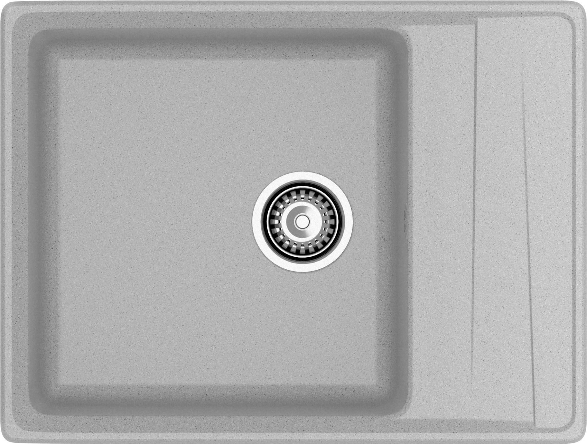 GRANFEST Мойка композит LEVEL, GF-LV-660L, чаш+кр 660*500, серый GRANFEST Мойка композит LEVEL, GF-LV-660L, чаш+кр 660*500, серый