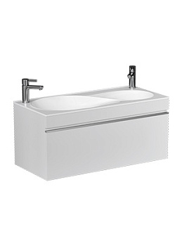 Тумба под раковину VELVEX Otto 1000-0-1 (Otto) навесная белый глянец