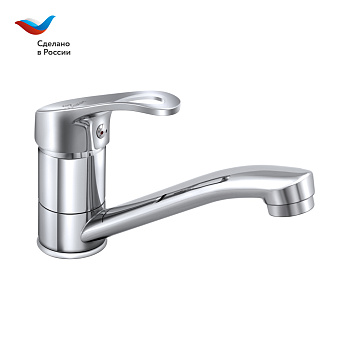 ДАЧА Смеситель для мойки с коротким изливом, одноручный, СЛАВЕН, Б20
