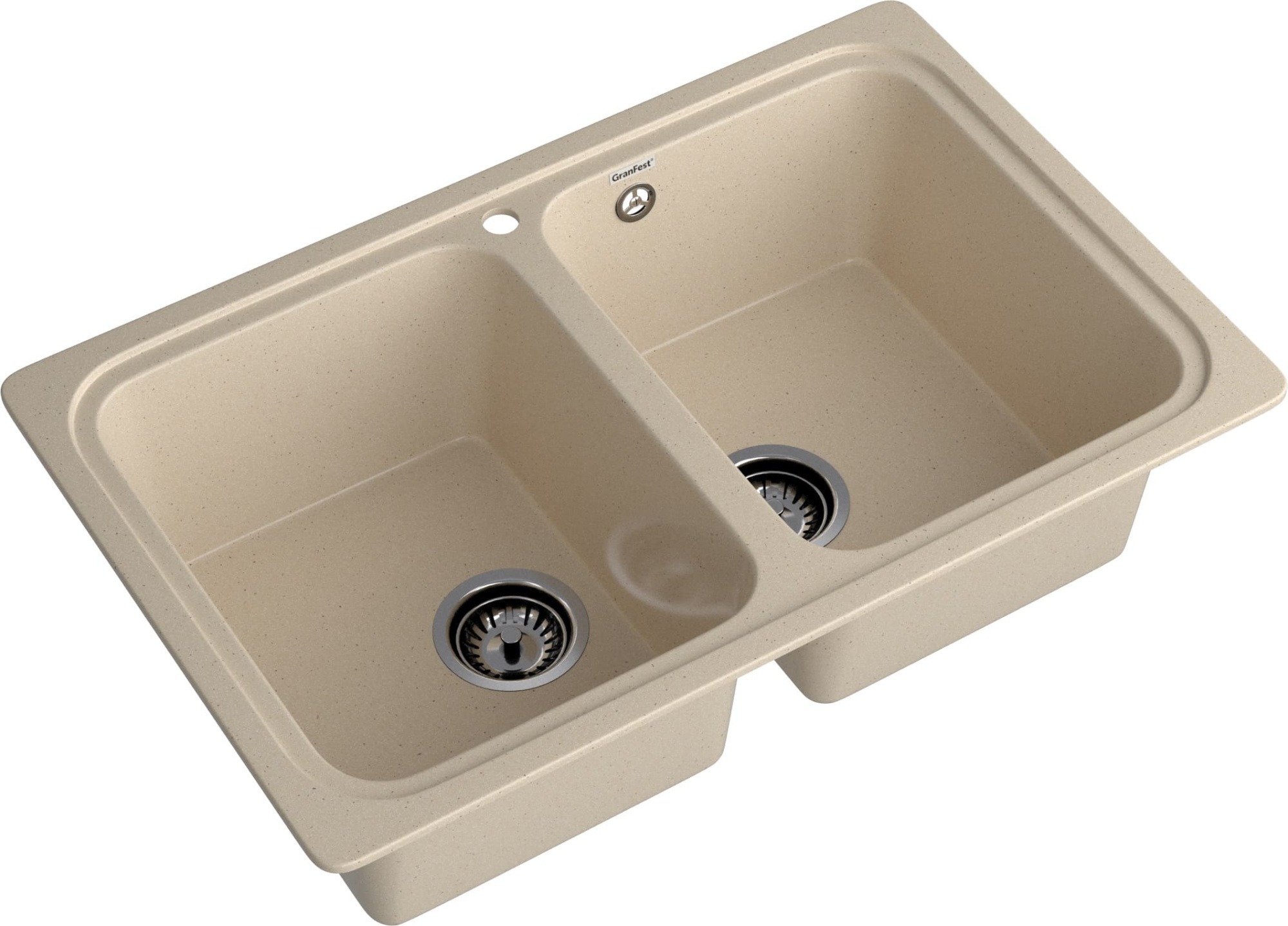 GRANFEST Мойка композит STANDART GF-S--780K  2 чаши 780*510 мм, кашемир GRANFEST Мойка композит STANDART GF-S--780K  2 чаши 780*510 мм, кашемир