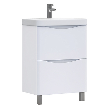 Тумба Glem 60, напольная, 2 ящ., белая (под раковину Glem 60) VIGO Тумба Glem 60, напольная, 2 ящ., белая (под раковину Glem 60) VIGO