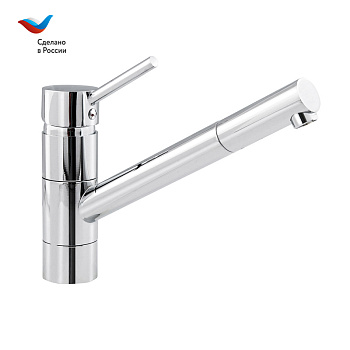 ГОРОД Смеситель для мойки с вытяжным изливом, одноручный, одноручный, СЛАВЕН, Д22