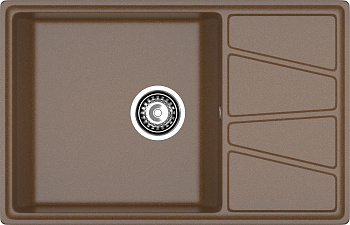 GRANFEST Мойка композит VERTEX, GF-V-780L, чаш+кр 780*500, терракот GRANFEST Мойка композит VERTEX, GF-V-780L, чаш+кр 780*500, терракот