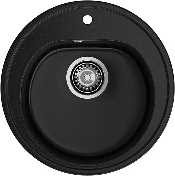 GRANFEST Мойка композит RONDO GF-R--510  D=510мм  черный   арт.GF- GRANFEST Мойка композит RONDO GF-R--510  D=510мм  черный   арт.GF-