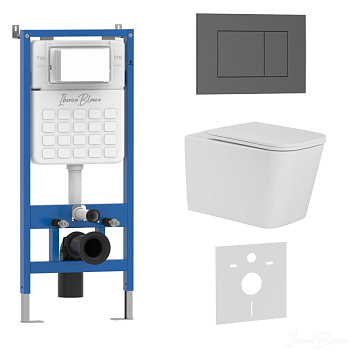 Комплект 3в1 IBERICA BLANCA инсталляция SILENCIO, унитаз TOLEDO ALTO белый, кнопка смыва ESTI-S серый матовый (IB001.TLA.234.856) Комплект 3в1 IBERICA BLANCA инсталляция SILENCIO, унитаз TOLEDO ALTO белый, кнопка смыва ESTI-S серый матовый (IB001.TLA.234.856)
