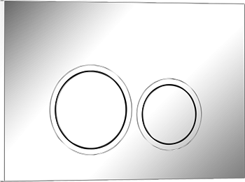 Кнопка смыва IBERICA BLANCA ESTI-O ABS-пластик, хром глянцевый (IB.B082.003.002) Кнопка смыва IBERICA BLANCA ESTI-O ABS-пластик, хром глянцевый (IB.B082.003.002)